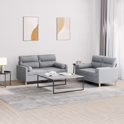 VidaXL 3201584 Ensemble de meubles de salle à manger Gris