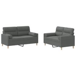 VidaXL 3201585 Ensemble de meubles de salle à manger Gris
