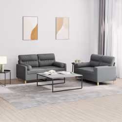 VidaXL 3201585 Ensemble de meubles de salle à manger Gris