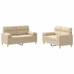 VidaXL 3201586, Crème, mousse, Métal, Polyester, Textile, 158 cm, 77 cm, 80 cm