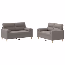 VidaXL 3201591, Taupe, mousse, Métal, Polyester, Textile, 158 cm, 77 cm, 80 cm