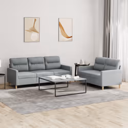 VidaXL 3201600 Ensemble de meubles de salle à manger Gris