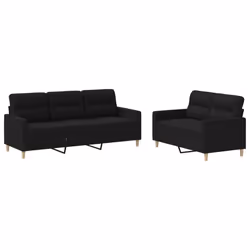 VidaXL 3201604, Noir, mousse, Métal, Polyester, Textile, 198 cm, 77 cm, 80 cm