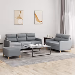 VidaXL 3201608 Ensemble de meubles de salle à manger Gris