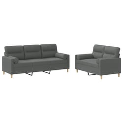 VidaXL 3201609 Ensemble de meubles de salle à manger Gris