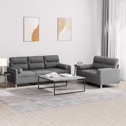 VidaXL 3201609 Ensemble de meubles de salle à manger Gris