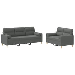 VidaXL 3201617 Ensemble de meubles de salle à manger Gris