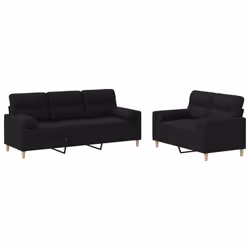 VidaXL 3201620, Noir, mousse, Métal, Polyester, Textile, 198 cm, 77 cm, 80 cm