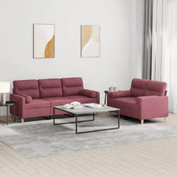 vidaXL Ensemble de Canapés 2 pcs