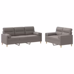 VidaXL 3201623, Taupe, mousse, Métal, Polyester, Textile, 198 cm, 77 cm, 80 cm