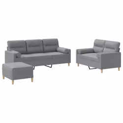 VidaXL 3201624, Gris, mousse, Métal, Polyester, Textile, 60 cm, 50 cm, 41 cm