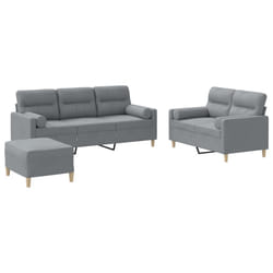 VidaXL 3201624 Ensemble de meubles de salle à manger Gris