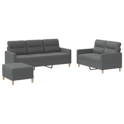 VidaXL 3201625 Ensemble de meubles de salle à manger Gris