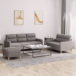 VidaXL 3201631 Ensemble de meubles de salle à manger Taupe