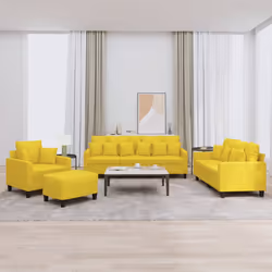 VidaXL 3201645 Ensemble de meubles de salle à manger Jaune