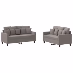 VidaXL 3201655, Taupe, mousse, Métal, Polyester, Textile, 158 cm, 77 cm, 80 cm
