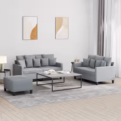 VidaXL 3201656 Ensemble de meubles de salle à manger Gris
