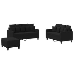 VidaXL 3201660 Ensemble de meubles de salle à manger Noir