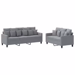 VidaXL 3201664, Gris, mousse, Métal, Polyester, Textile, 198 cm, 77 cm, 80 cm
