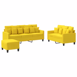 VidaXL 3201677, Jaune, mousse, Métal, Polyester, Textile, 198 cm, 77 cm, 80 cm