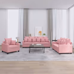 Cet ensemble de canapés est un excellent endroit pour discuter, lire, regarder la télévision ou simplement vous détendre. Il  ...