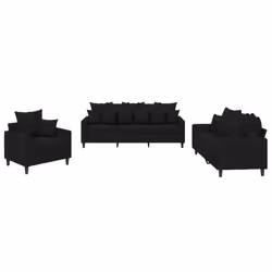 VidaXL 3201685, Noir, mousse, Métal, Polyester, Polywood, Textile, 198 cm, 77 cm, 80 cm