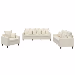 VidaXL 3201688, Crème, mousse, Métal, Polyester, Polywood, Textile, 198 cm, 77 cm, 80 cm