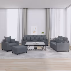 VidaXL 3201691 Ensemble de meubles de salle à manger Gris
