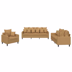 VidaXL 3201697, Marron, mousse, Métal, Polyester, Polywood, Textile, 198 cm, 77 cm, 80 cm