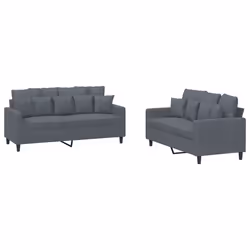 VidaXL 3201701, Gris, mousse, Métal, Polyester, Polywood, Textile, 158 cm, 77 cm, 80 cm