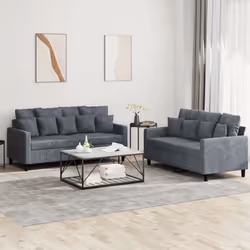 VidaXL 3201701 Ensemble de meubles de salle à manger Gris
