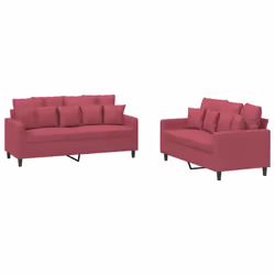 VidaXL 3201704, Rouge, mousse, Métal, Polyester, Polywood, Textile, 158 cm, 77 cm, 80 cm