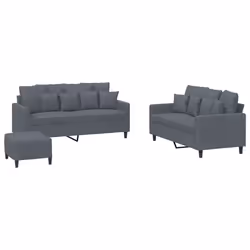 VidaXL 3201711, Gris, mousse, Métal, Polyester, Polywood, Textile, 158 cm, 77 cm, 80 cm