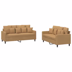 VidaXL 3201717, Marron, mousse, Métal, Polyester, Polywood, Textile, 158 cm, 77 cm, 80 cm