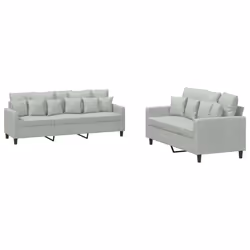 VidaXL 3201720, Gris, mousse, Métal, Polyester, Polywood, Textile, 198 cm, 77 cm, 80 cm