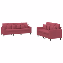 VidaXL 3201724, Rouge, mousse, Métal, Polyester, Polywood, Textile, 198 cm, 77 cm, 80 cm