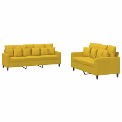 VidaXL 3201726, Jaune, mousse, Métal, Polyester, Polywood, Textile, 198 cm, 77 cm, 80 cm