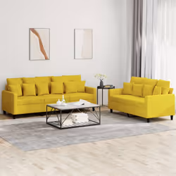VidaXL 3201726 Ensemble de meubles de salle à manger Jaune