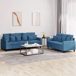 VidaXL 3201729 Ensemble de meubles de salle à manger Bleu