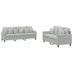 VidaXL 3201730, Gris, mousse, Métal, Polyester, Polywood, Textile, 198 cm, 77 cm, 80 cm