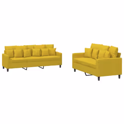 VidaXL 3201736, Jaune, mousse, Métal, Polyester, Polywood, Textile, 198 cm, 77 cm, 80 cm