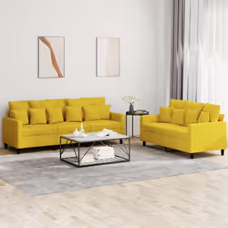 VidaXL 3201736 Ensemble de meubles de salle à manger Jaune