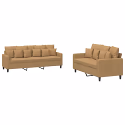 VidaXL 3201737, Marron, mousse, Métal, Polyester, Polywood, Textile, 198 cm, 77 cm, 80 cm