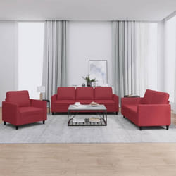 VidaXL 3201743 Ensemble de meubles de salle à manger Rouge