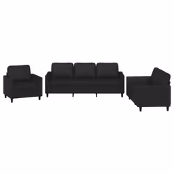 VidaXL 3201745, Noir, mousse, Simili-cuir, Métal, Polywood, Textile, 2 m, 77 cm, 80 cm