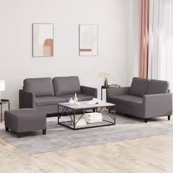 VidaXL 3201757 Ensemble de meubles de salle à manger Gris - Vue supplémentaire 2