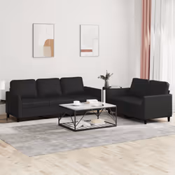 VidaXL 3201760 Ensemble de meubles de salle à manger Noir