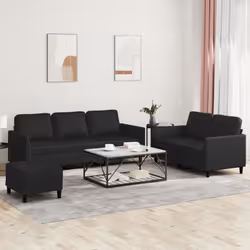 VidaXL 3201765 Ensemble de meubles de salle à manger Noir