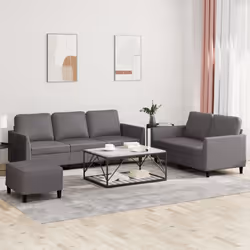 VidaXL 3201767 Ensemble de meubles de salle à manger Gris