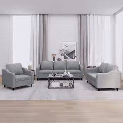 VidaXL 3201770 Ensemble de meubles de salle à manger Gris